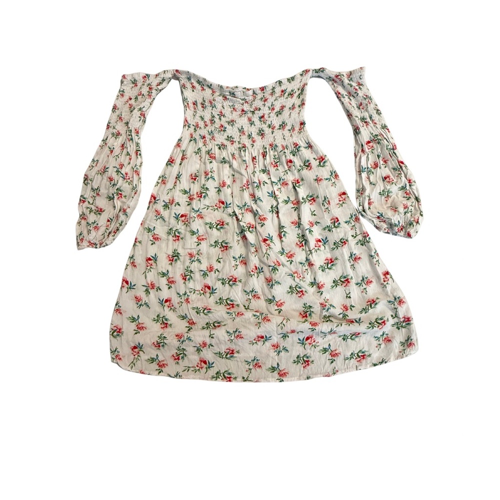 Chic Long Sleeve Floral Dress